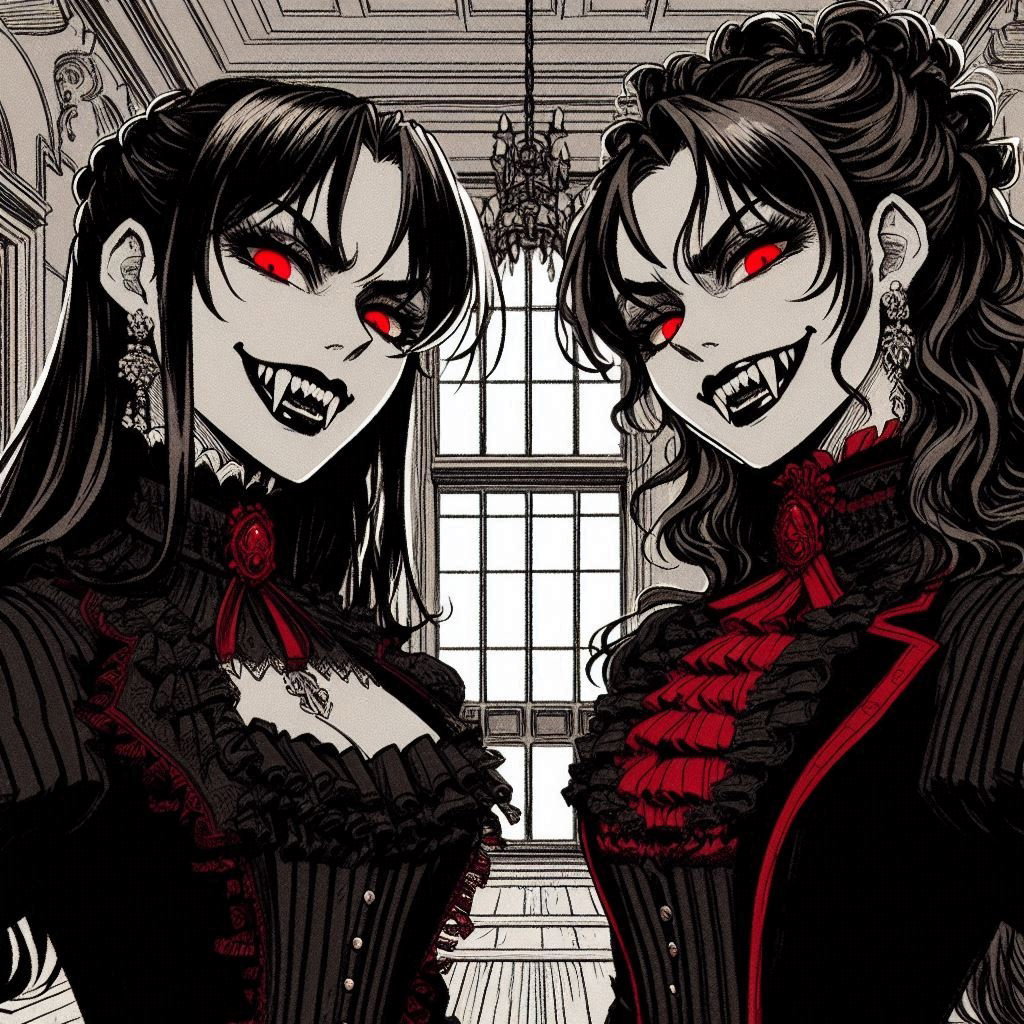 Cover art for Their Wicked Games, a vampire scenario on AI Dungeon