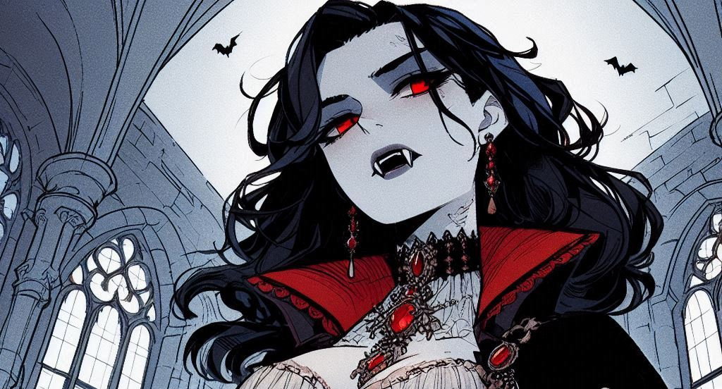Cover art for Thrall For Me, a vampires scenario on AI Dungeon