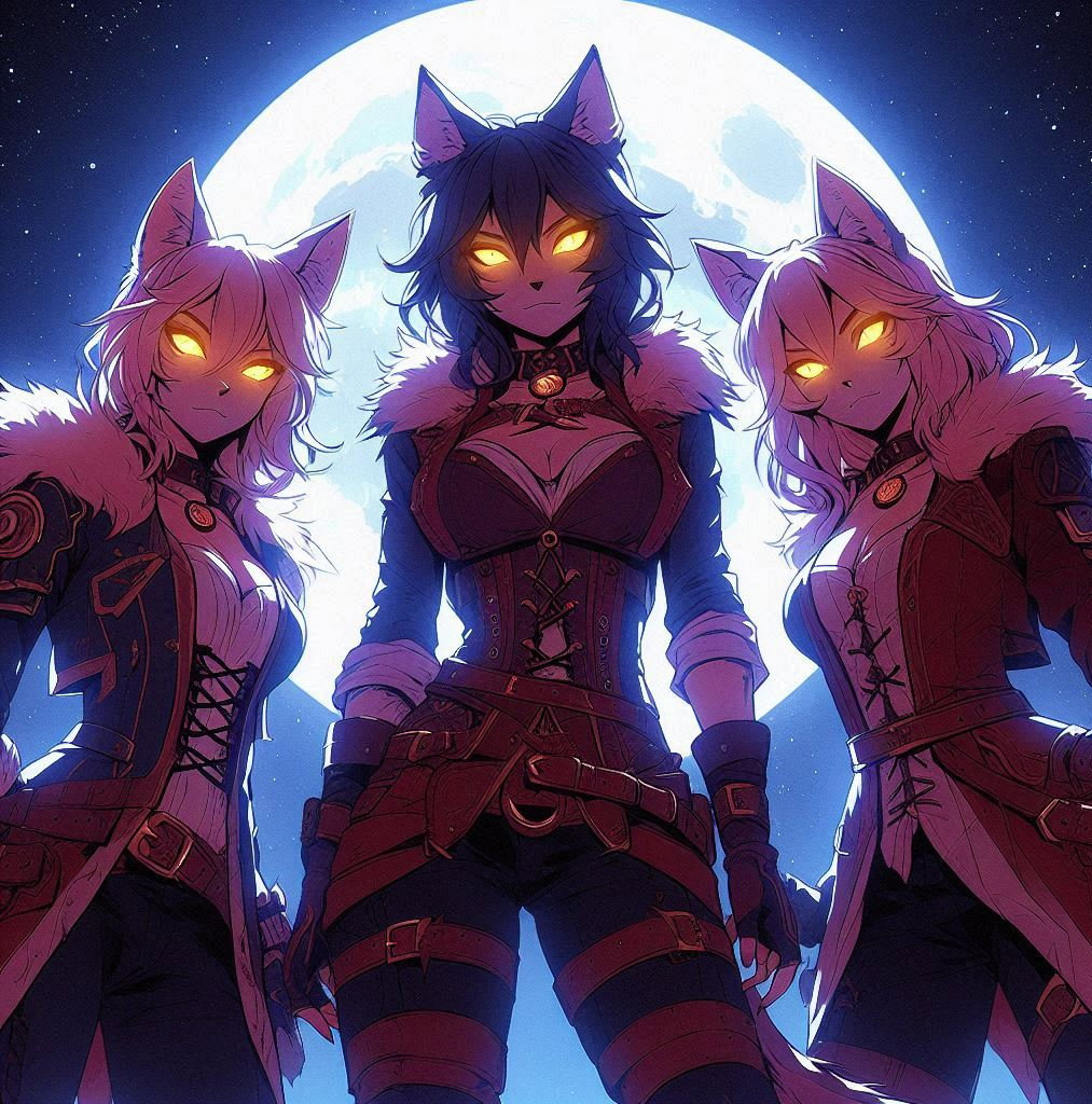 Cover art for Pack Mentality, a werewolf scenario on AI Dungeon