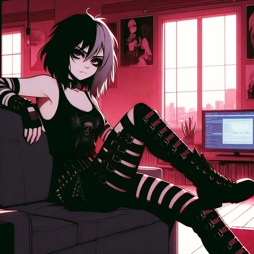 Cover art for Except When It's You., a goth adventure on AI Dungeon