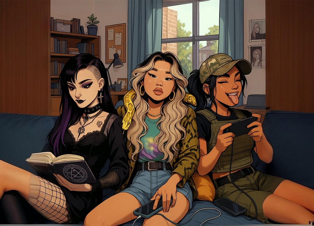 Cover art for Outcast Overload, an university scenario on AI Dungeon