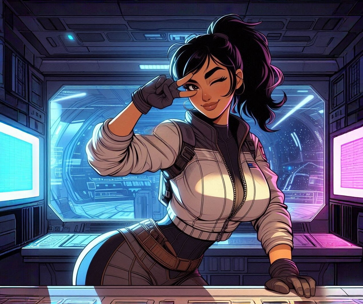 Cover art for Anything to Declare?, a scifi scenario on AI Dungeon