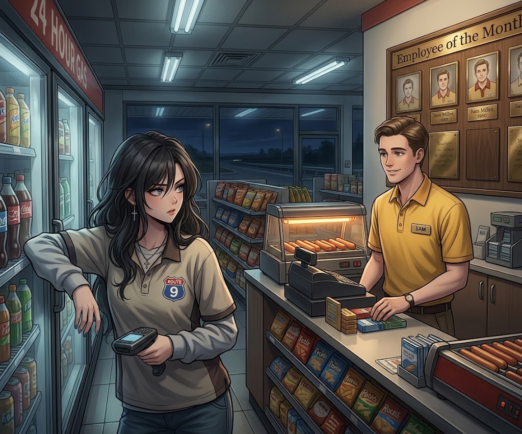Cover art for Shift Change, a quiet horror scenario on AI Dungeon