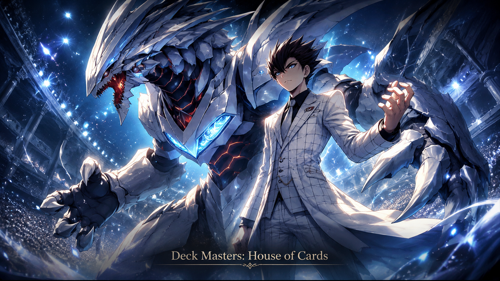 Cover art for ♠♥ Deck Masters ~ House of Cards ♦♣, a tcg scenario on AI Dungeon