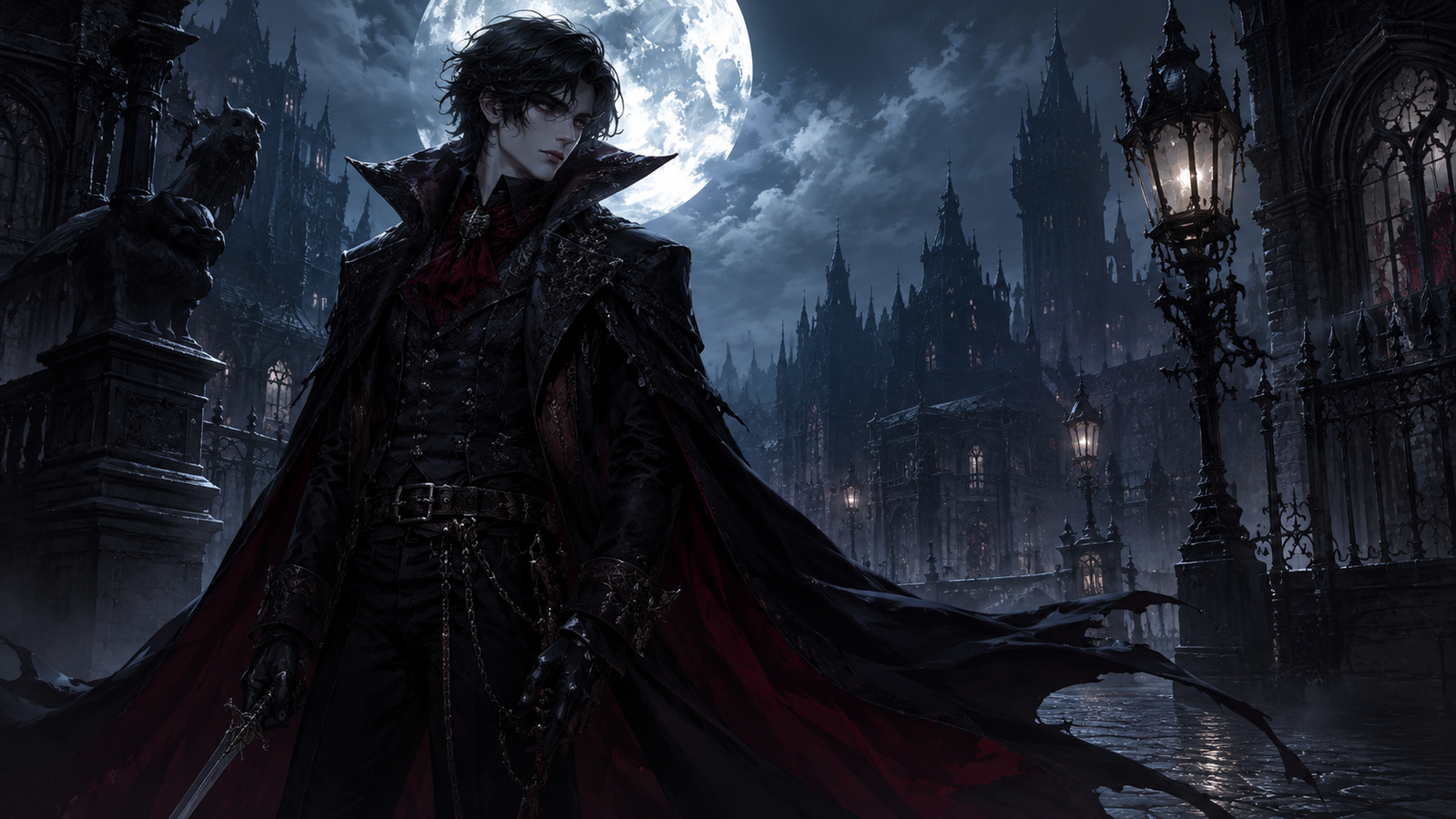 Cover art for VAMPIRE ASSASSIN, a vampire scenario on AI Dungeon