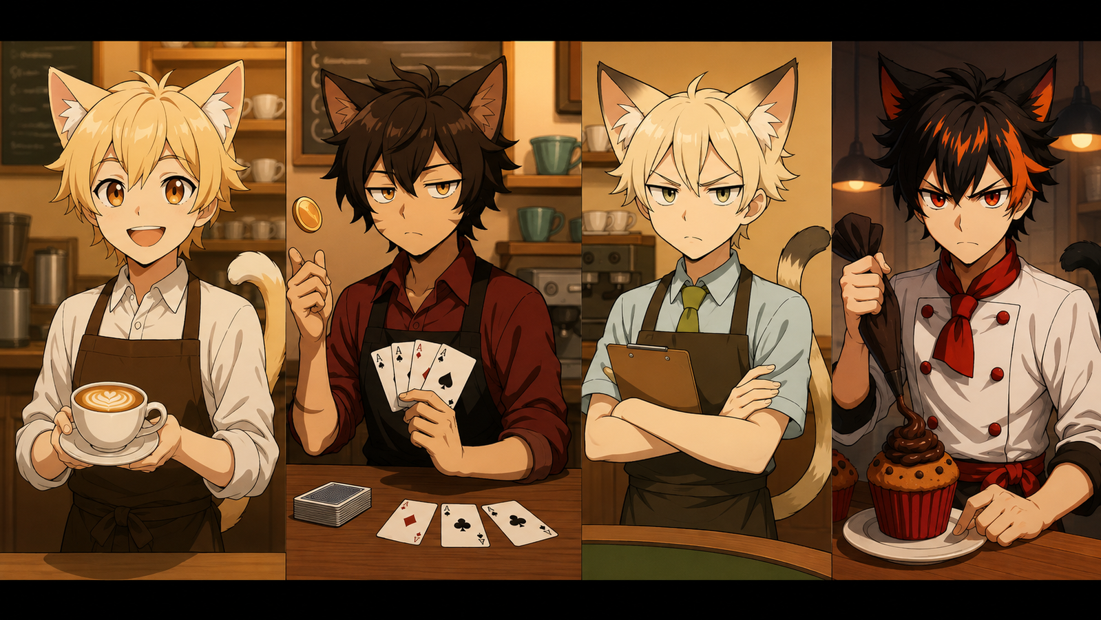 Cover art for Mewbrew ~ The Catboy Café, a coffee scenario on AI Dungeon