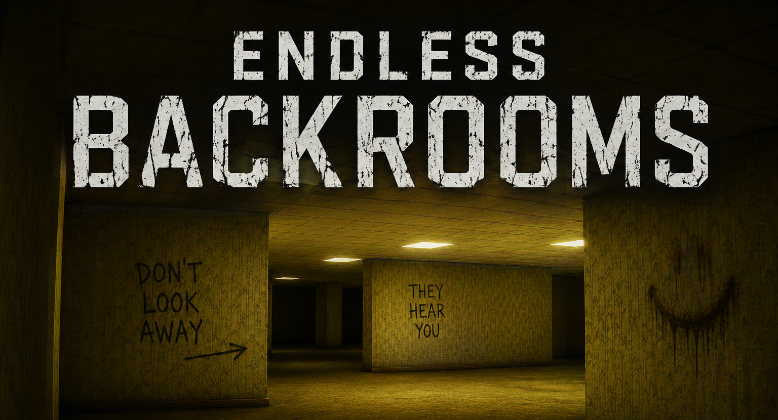 Cover art for ENDLESS BACKROOMS, a horror scenario on AI Dungeon