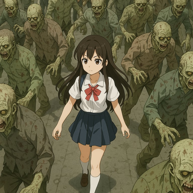 Cover art for They don't bite., a zombie scenario on AI Dungeon