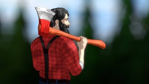 Cover art for 💕🪵Lumber Jacked🪵💕, a masculine scenario on AI Dungeon