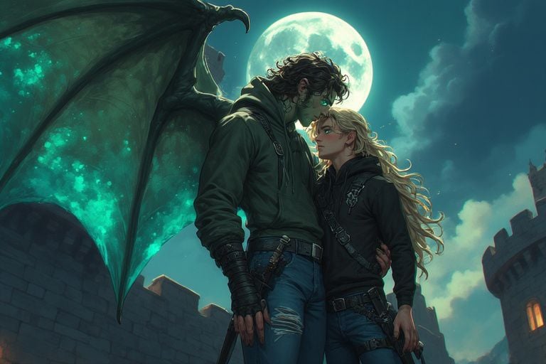 Cover art for When Stone Loves Flesh, a found family scenario on AI Dungeon