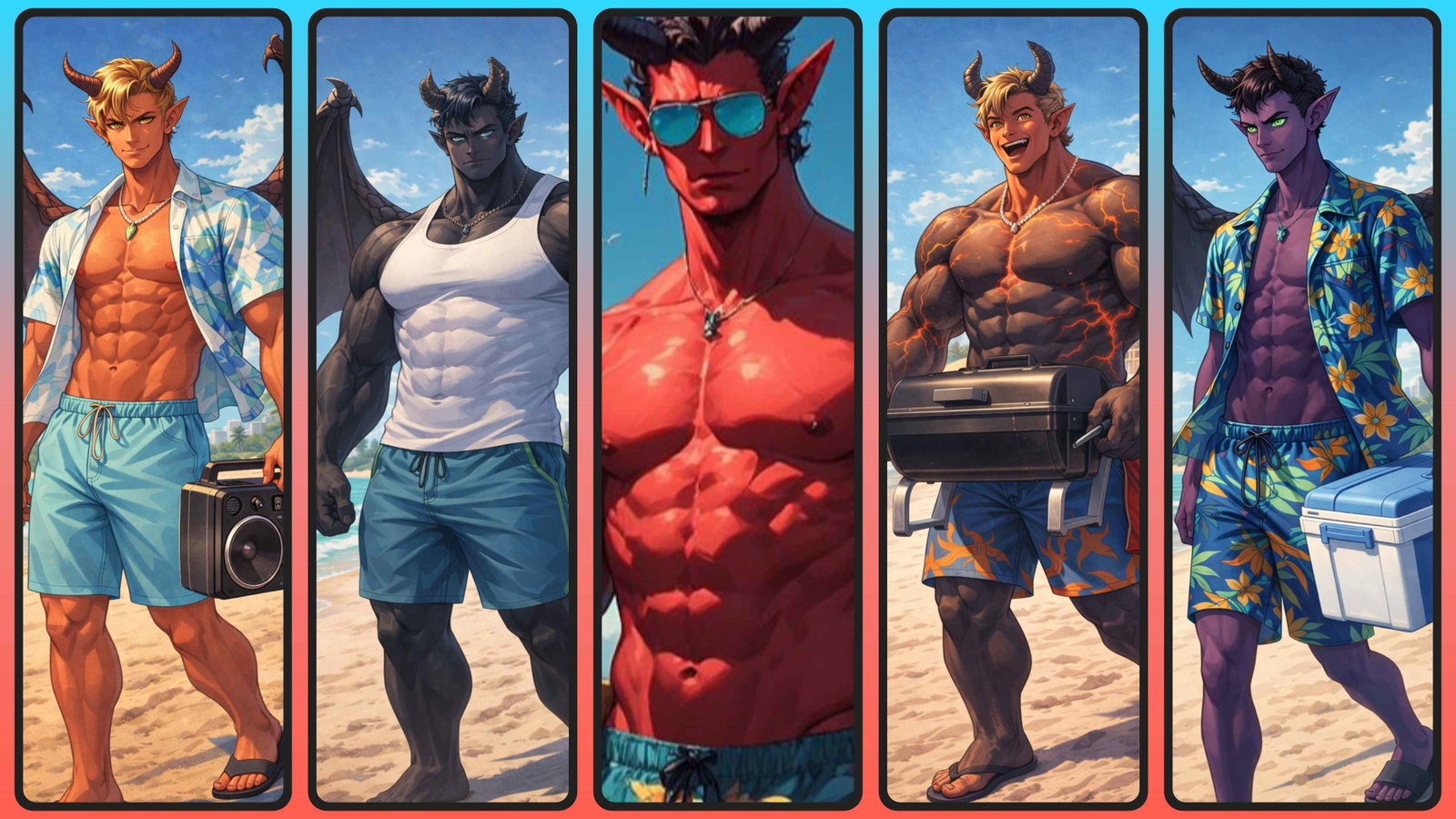 Cover art for Chad’s Spring Break Invasion, a demons scenario on AI Dungeon
