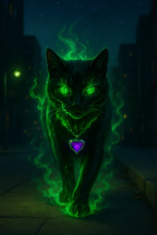 Cover art for Adopted by a Hellcat , a cat scenario on AI Dungeon