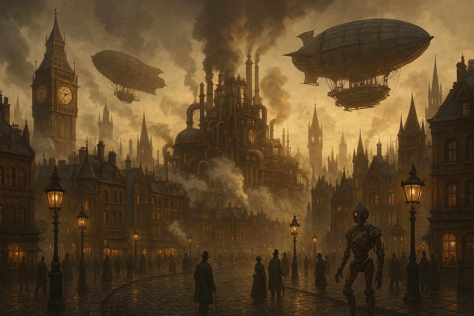 Cover art for Steampunk, a steampunk scenario on AI Dungeon