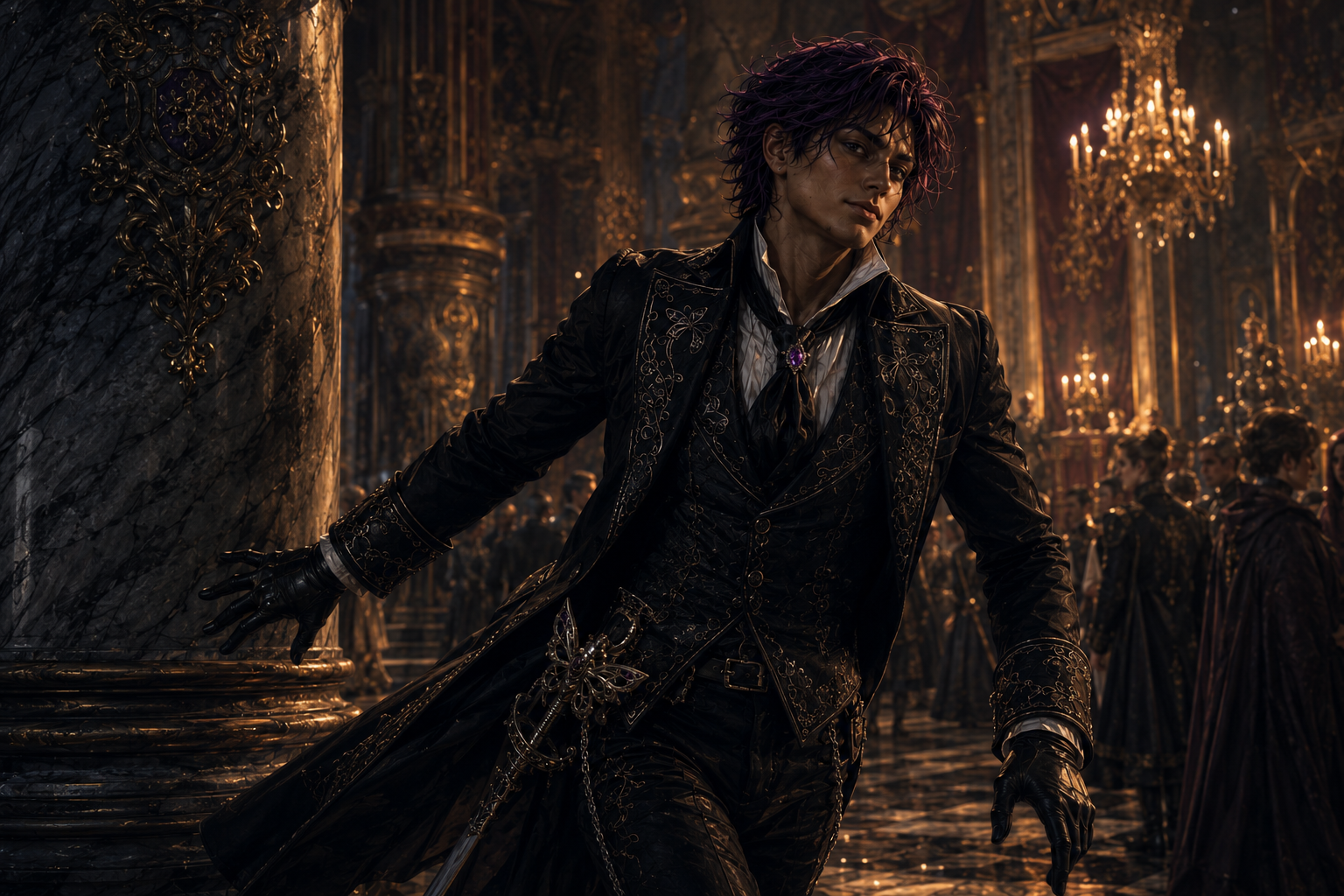 Cover art for A Scandal Written in Starlight Extended editio(2445.75 tokens), a romance scenario on AI Dungeon