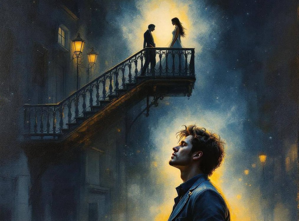 Cover art for Different Lights, Same Dream, a romance scenario on AI Dungeon