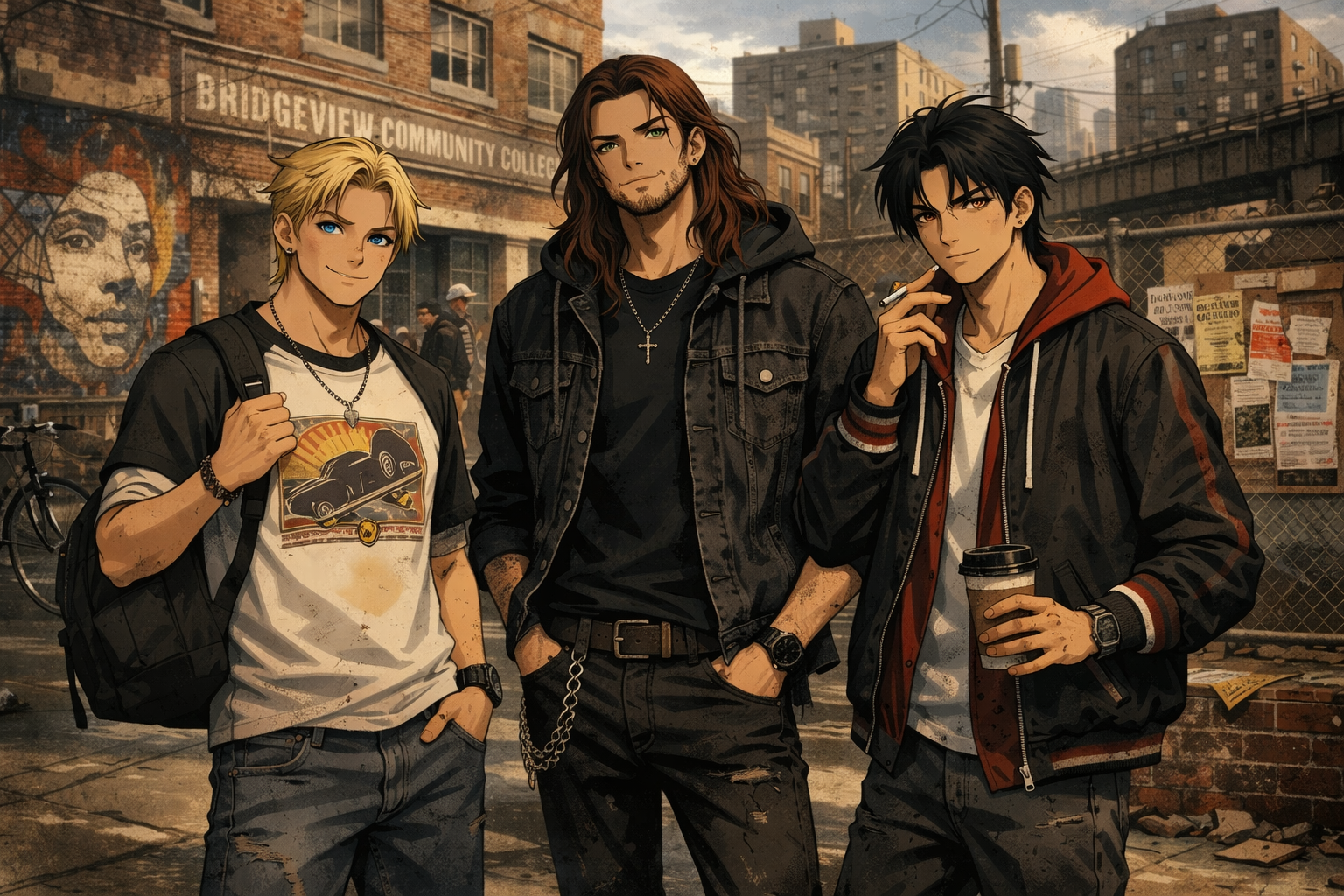 Cover art for Bad Boy Continuation College, an autocards scenario on AI Dungeon