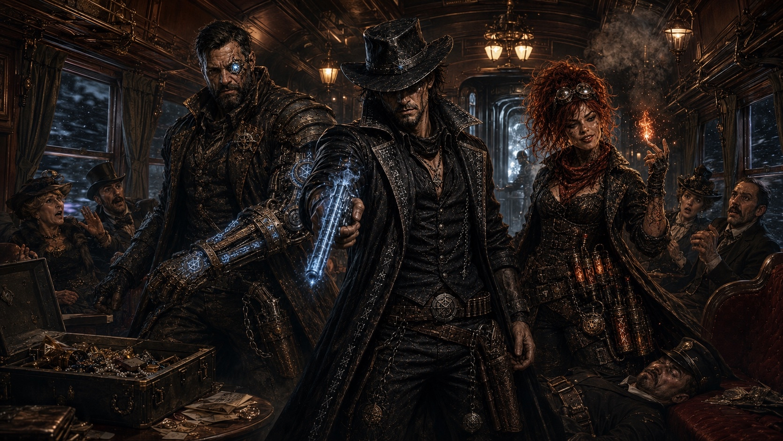 Cover art for Steel and Smoke, a steampunk scenario on AI Dungeon