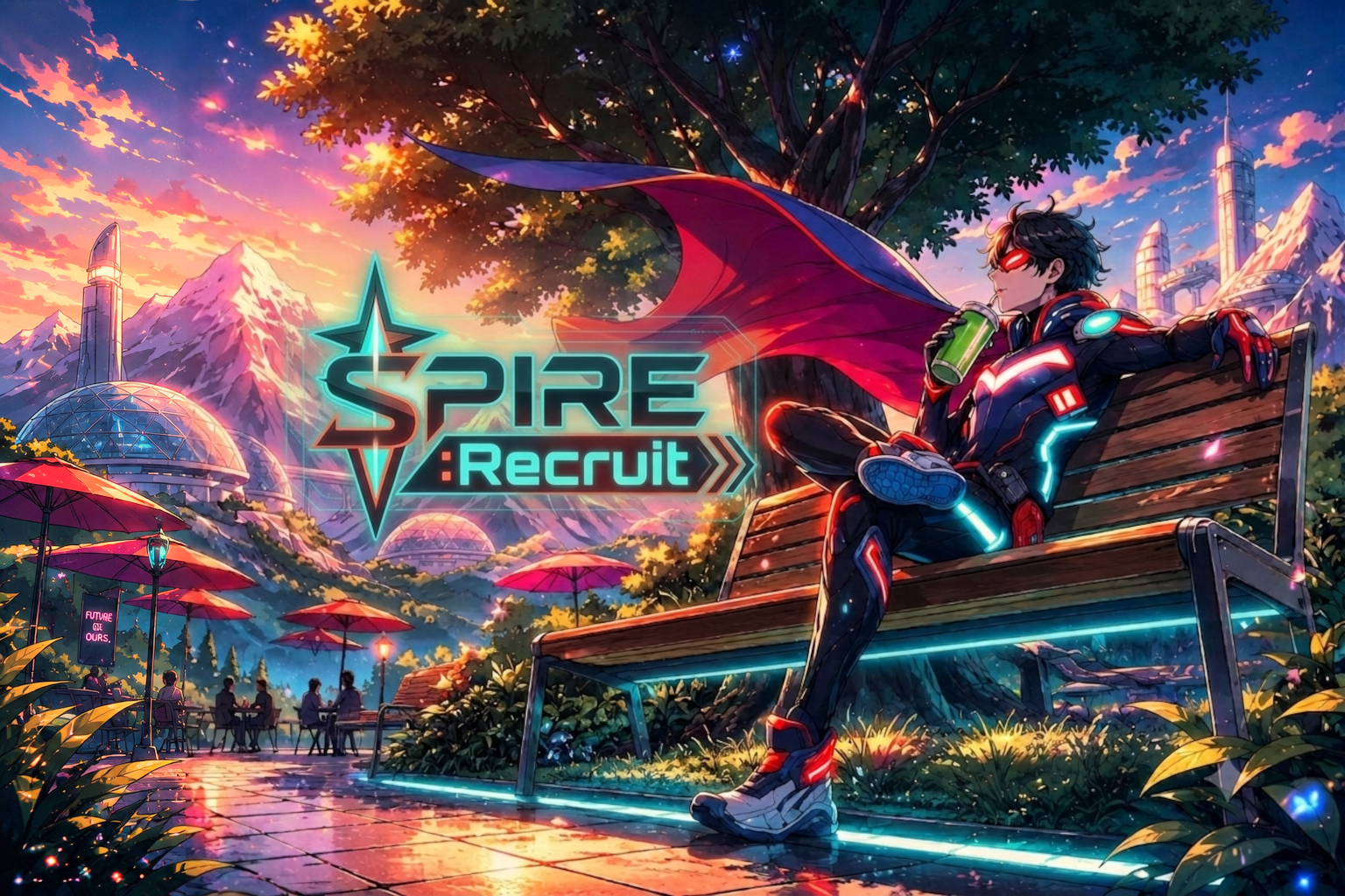 Cover art for SPIRE: Recruit, a superhero scenario on AI Dungeon