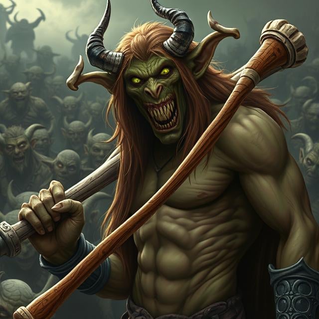 Cover art for 1 000 000 Goblins vs The town, a goblin scenario on AI Dungeon