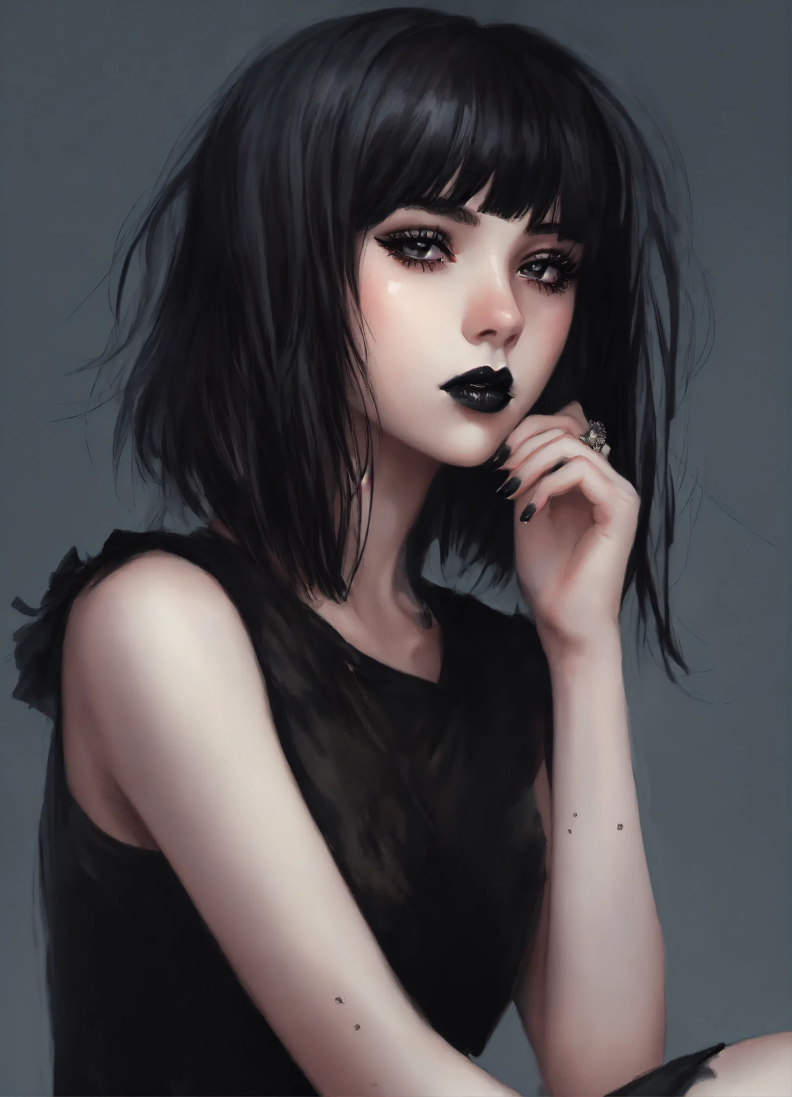 Cover art for Saved by a Goth Mommy, a nsfw adventure on AI Dungeon