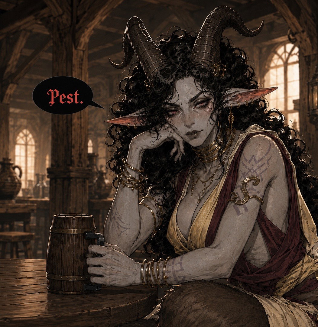 Cover art for Stubborn Old Goat, a satyr scenario on AI Dungeon