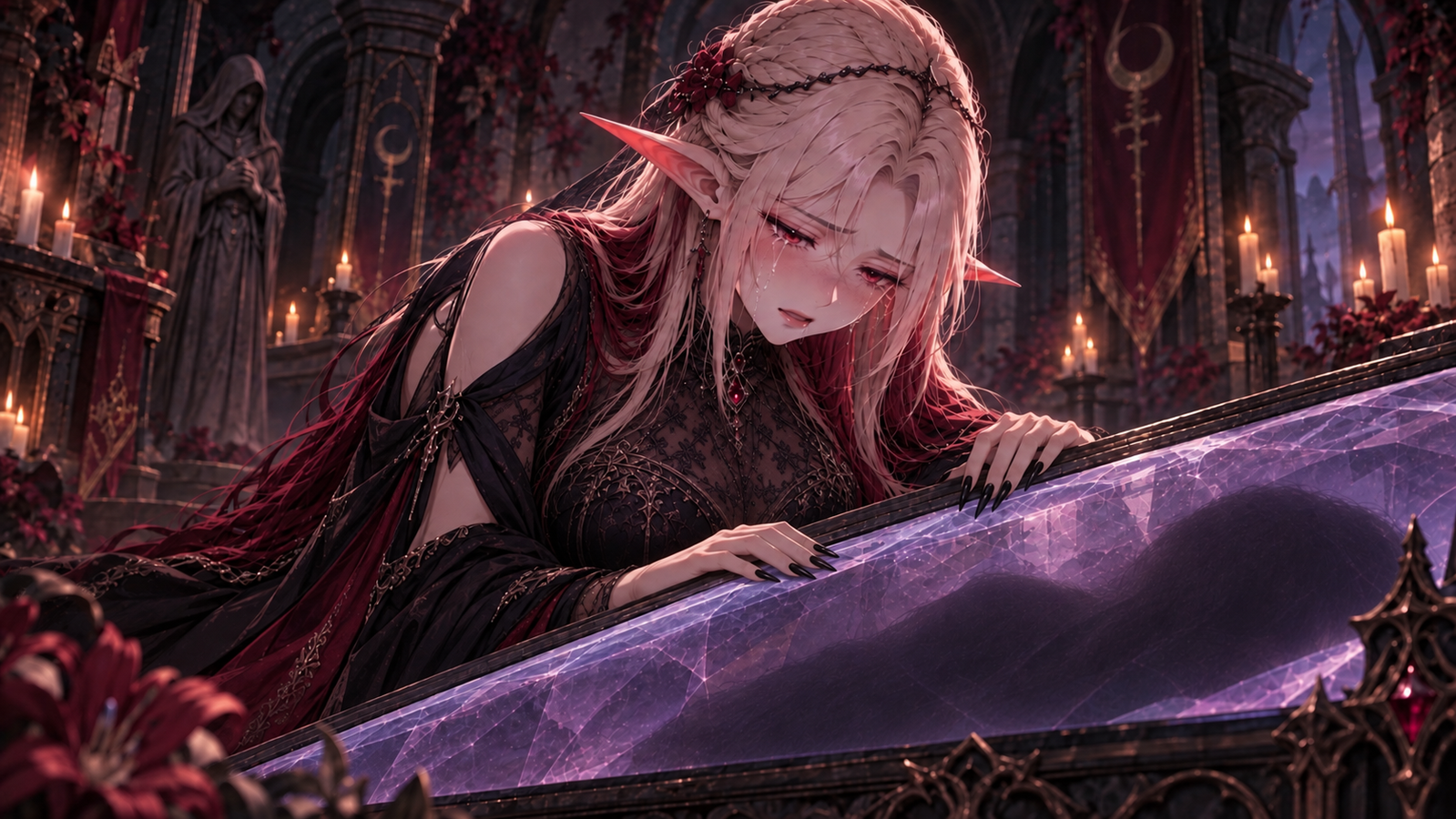 Cover art for Long Live the Overlord, a high fantasy scenario on AI Dungeon