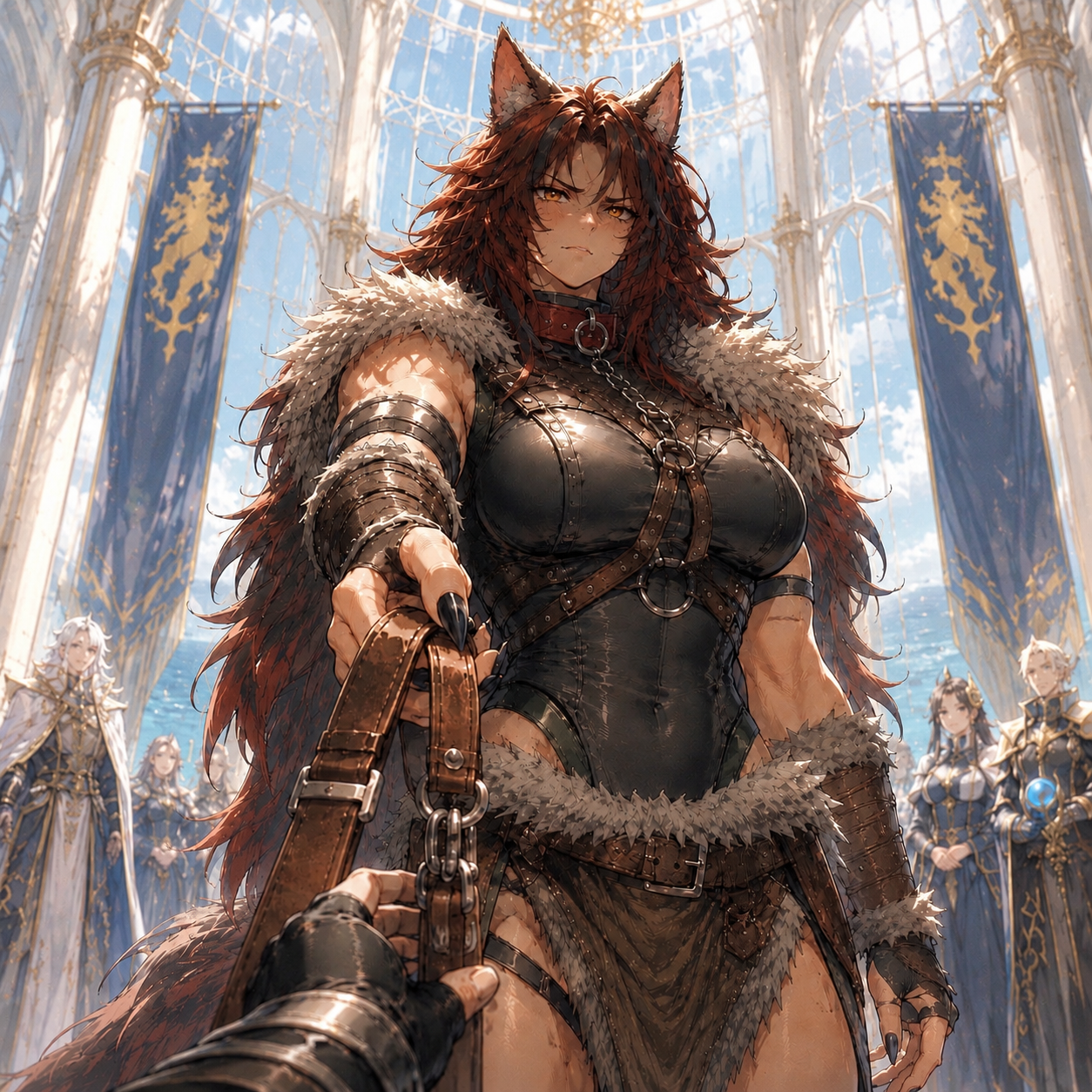 Cover art for A Beast and Her Knight, a magic scenario on AI Dungeon
