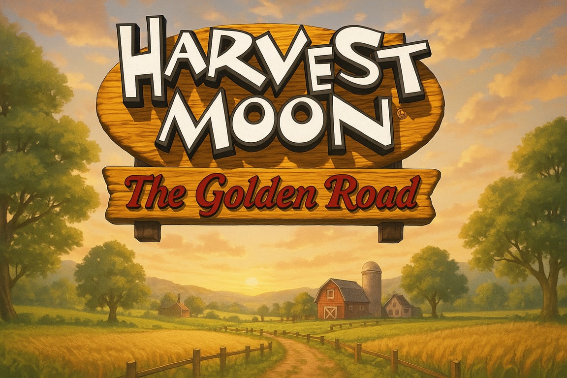 Cover art for Harvest Moon: The Golden Road, a harvest moon scenario on AI Dungeon