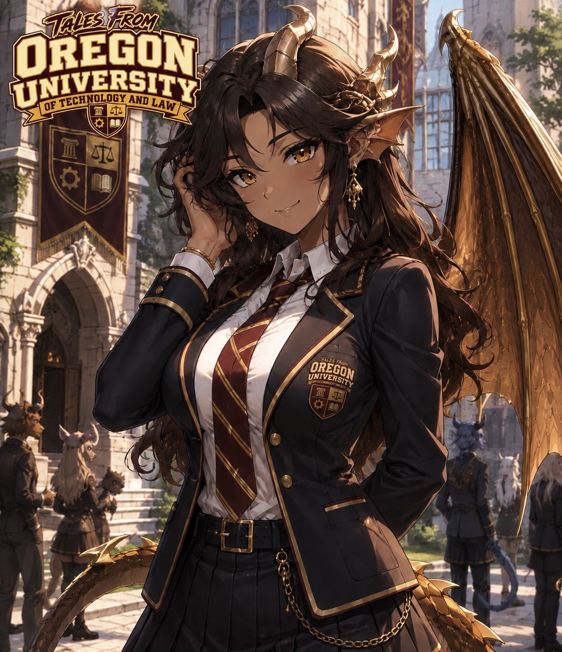 Cover art for Due Dates & Dragons, an othmarath scenario on AI Dungeon