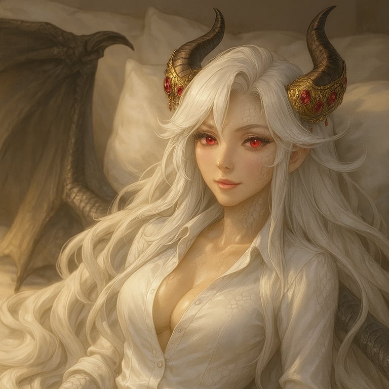 Cover art for My Roommate, The White Fatalis! π, a white fatalis scenario on AI Dungeon