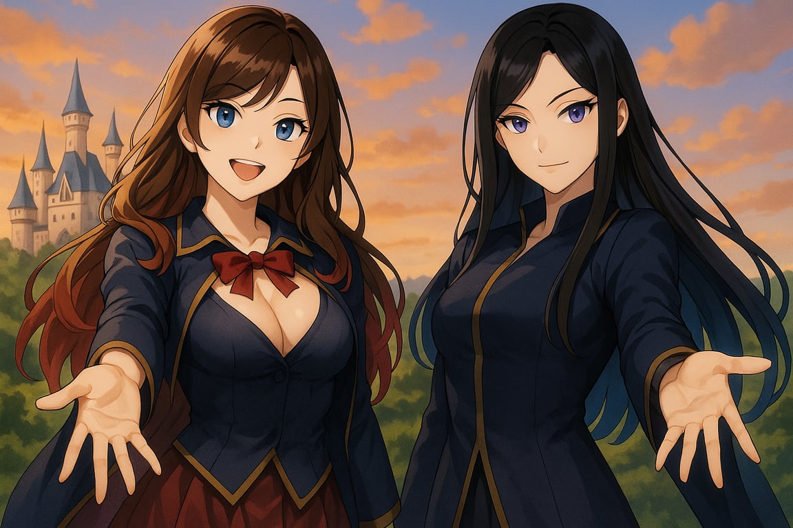 Cover art for Veyrault Magic Academy, a lewd leah scenario on AI Dungeon