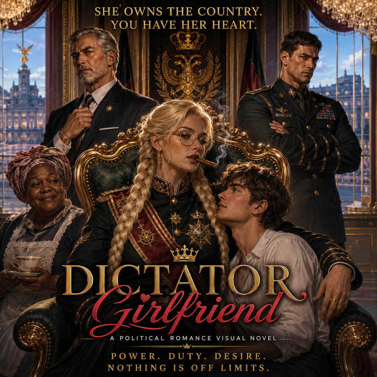 Cover art for 🏆Dictator Girlfriend 🎭, a romance scenario on AI Dungeon