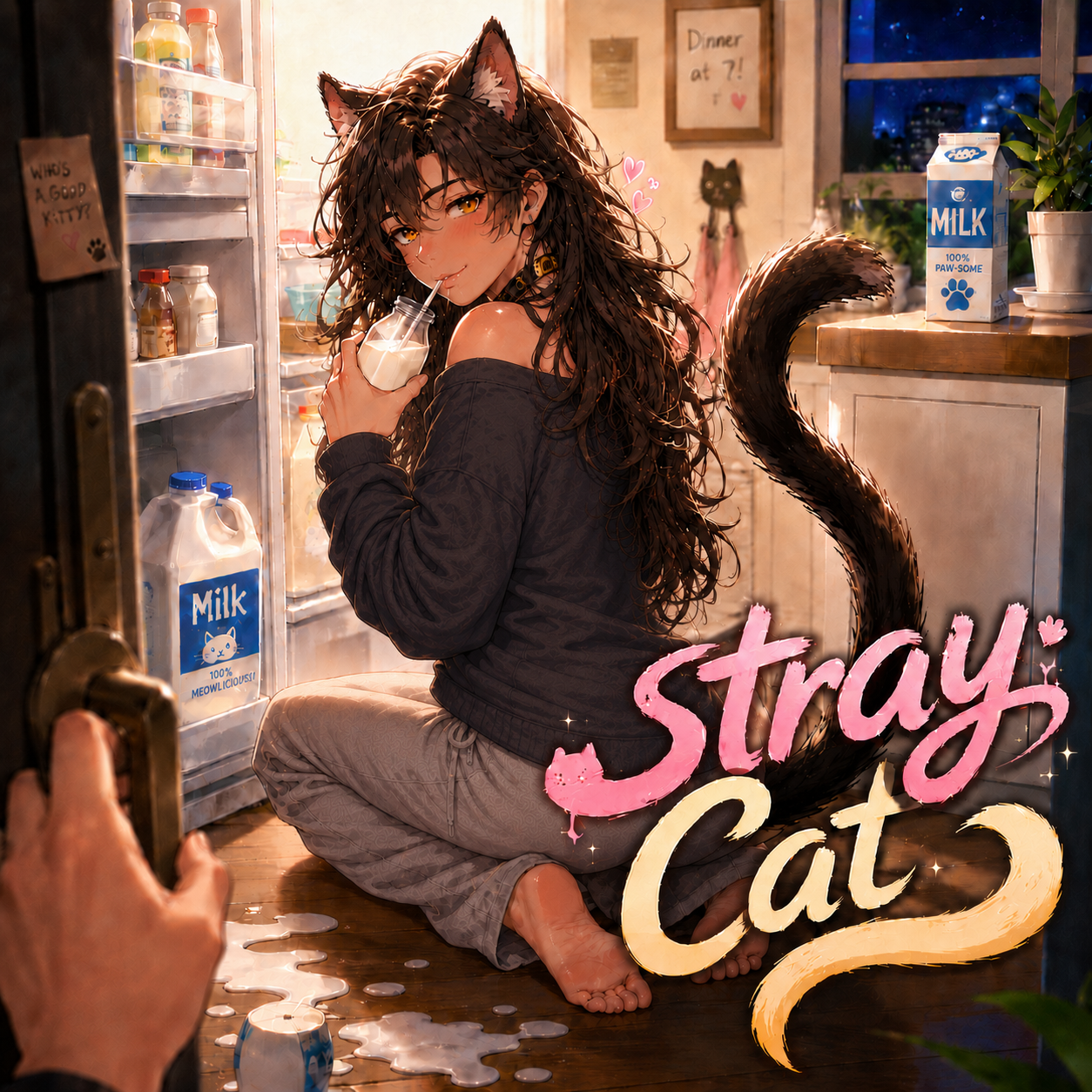 Cover art for Stray Cat 🎭, a catboy scenario on AI Dungeon