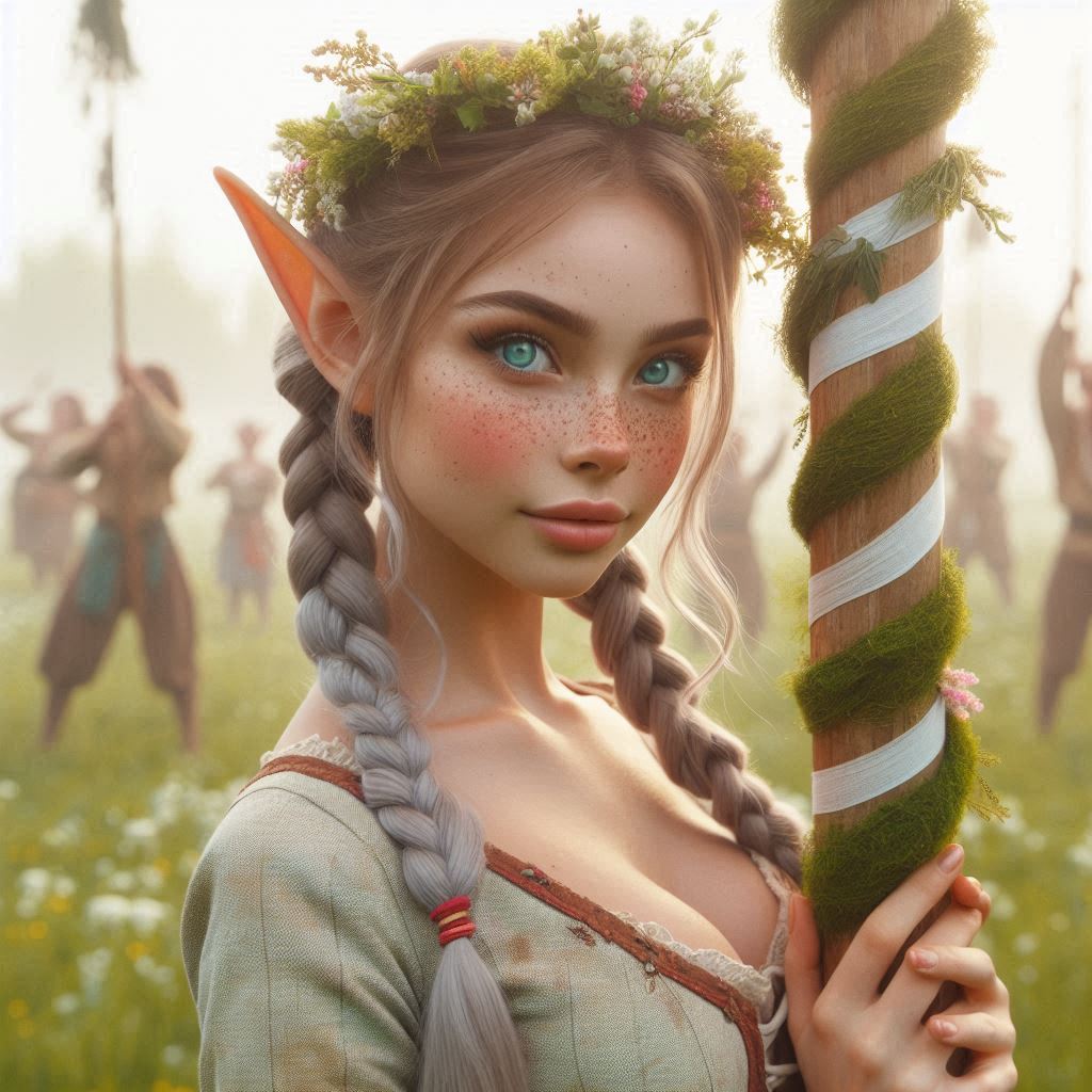 Cover art for An Elf at May Day, an elf scenario on AI Dungeon