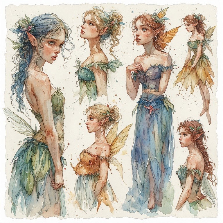 Cover art for The Hidden Fairy Realm, a fairytale scenario on AI Dungeon