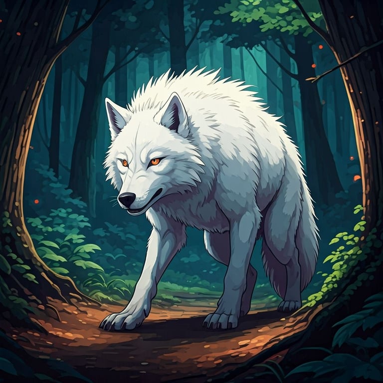 Cover art for The Old Wolf, a werewolf adventure on AI Dungeon