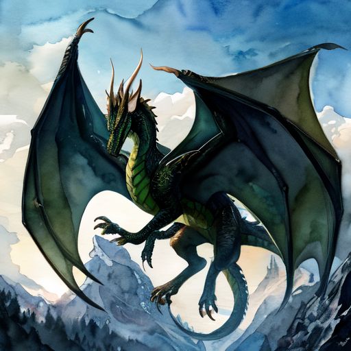 Cover art for A Study on Dragons, a dragon scenario on AI Dungeon