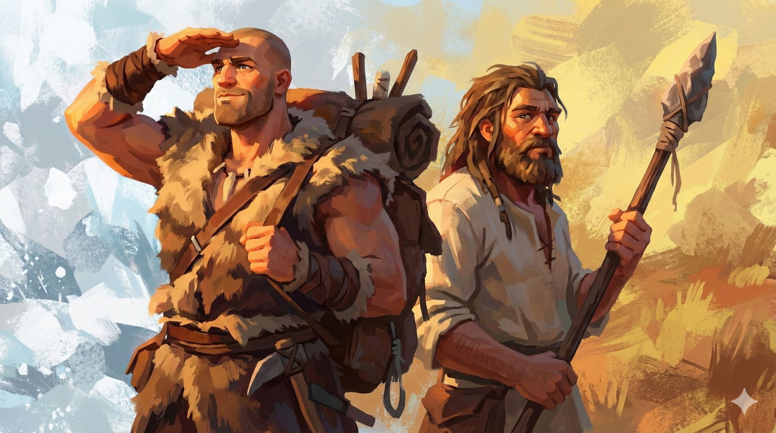 Cover art for The Mammoth Steppe, a prehistoric scenario on AI Dungeon