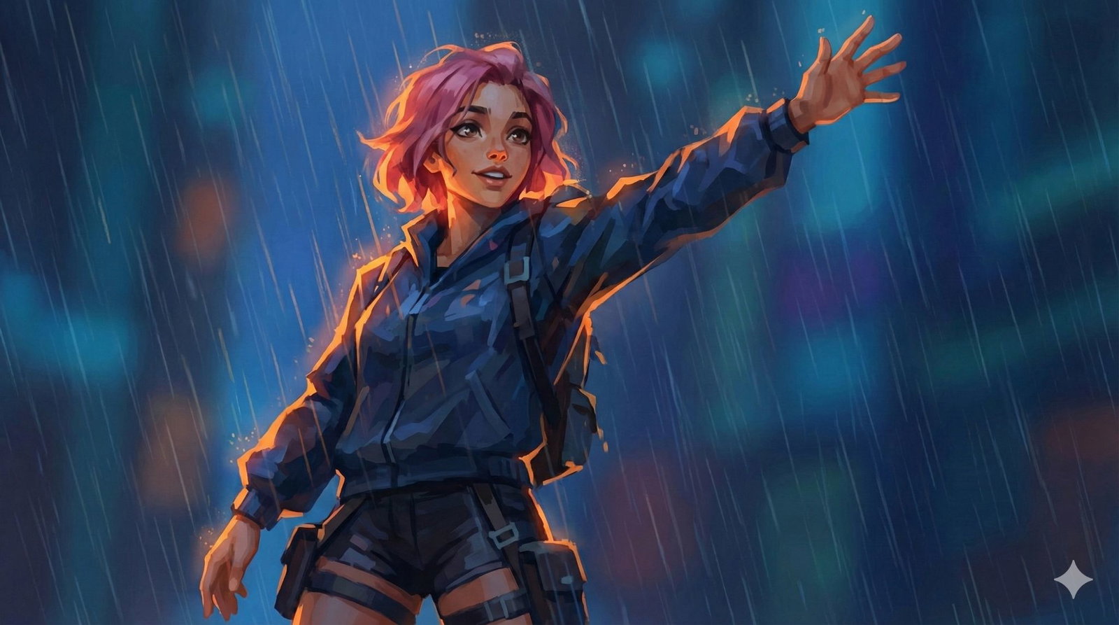 Cover art for Slatefall: Cyberpunk Slice of Life, a cyberpunk scenario on AI Dungeon