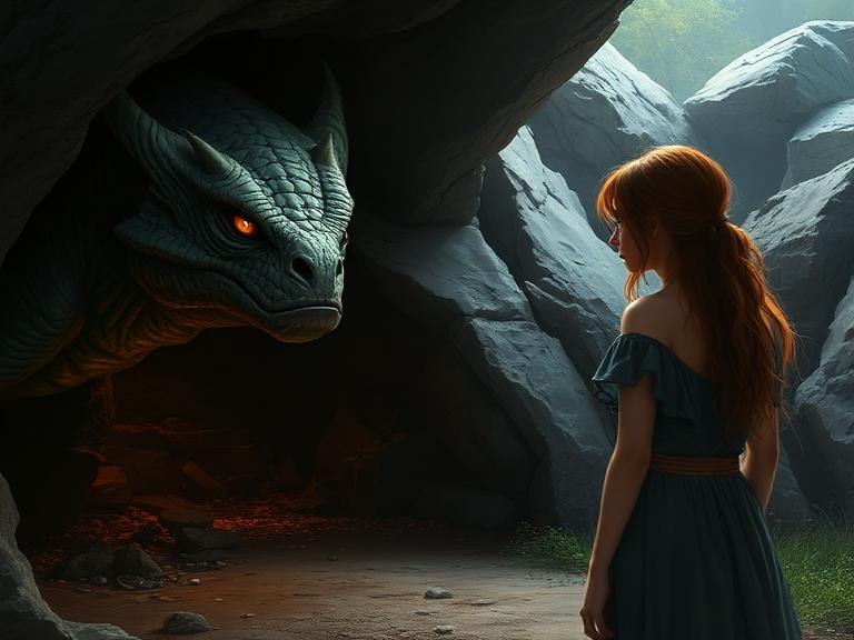Cover art for The Beast and the Offering, a mythical scenario on AI Dungeon