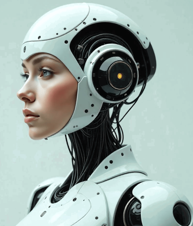Cover art for First android, a human scenario on AI Dungeon