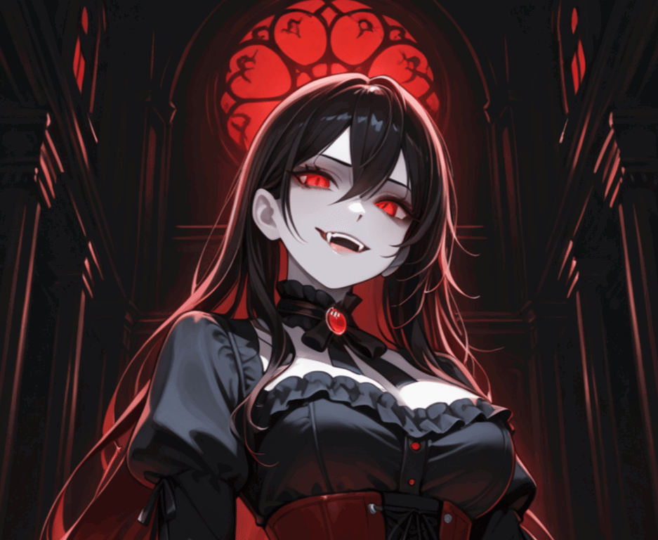 Cover art for Prime goth vampire, a cruelty scenario on AI Dungeon