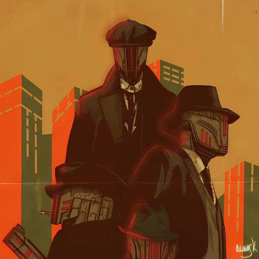 Cover art for Gangs of London, a cyberpunk scenario on AI Dungeon