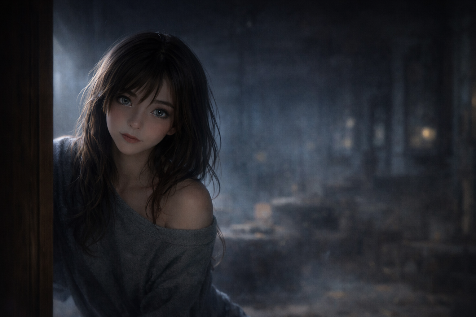 Cover art for She Knows You’re Here, a mystery scenario on AI Dungeon
