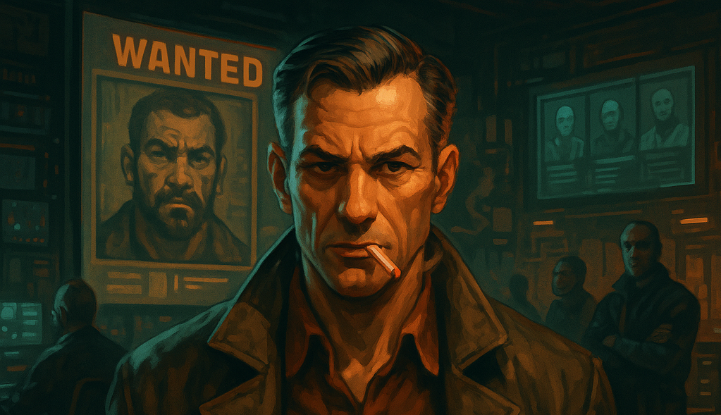 Cover art for YOU are a Bounty Fixer!, a crime scenario on AI Dungeon