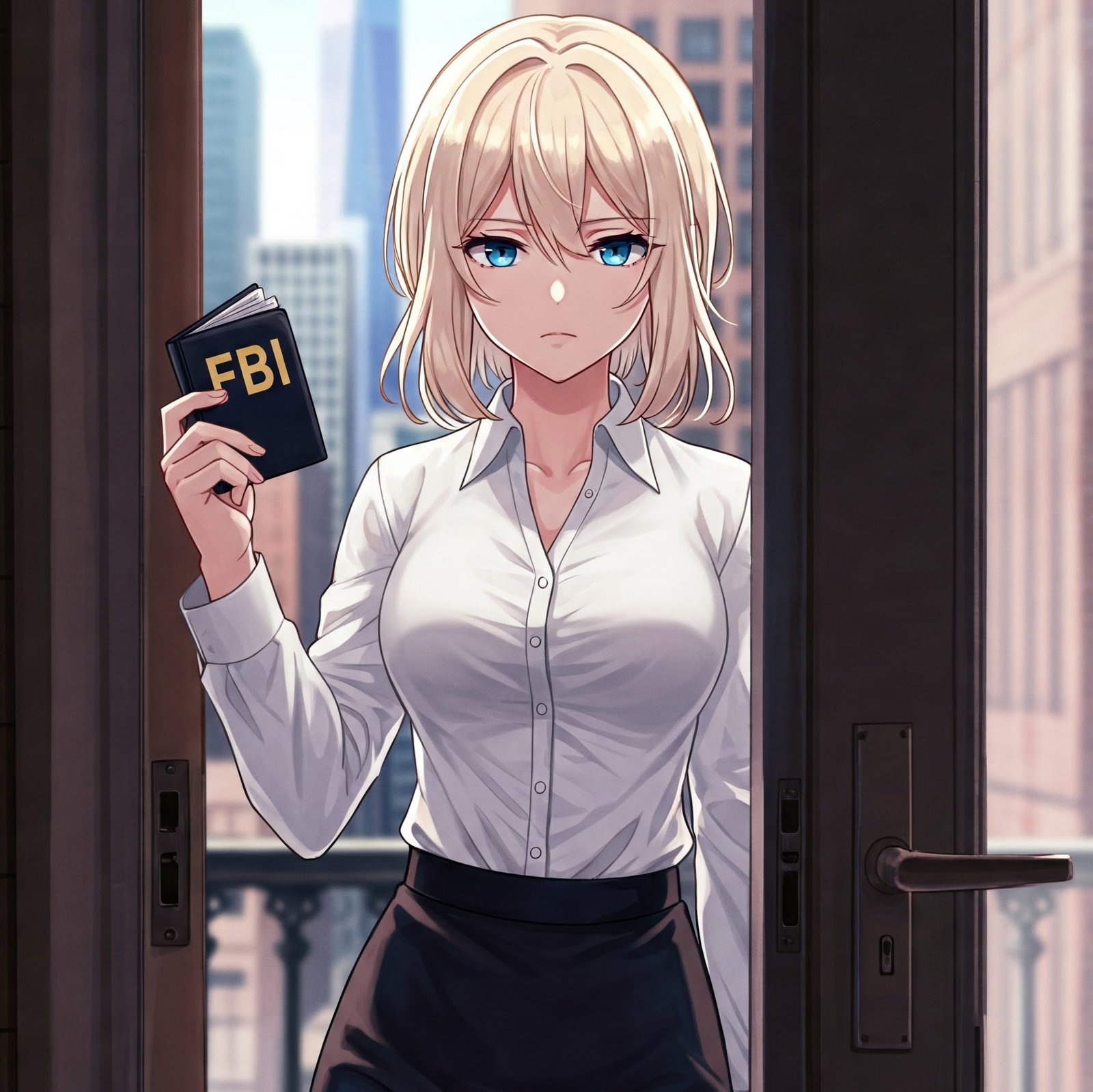 Cover art for Special Agent Kaleigh, a crime scenario on AI Dungeon