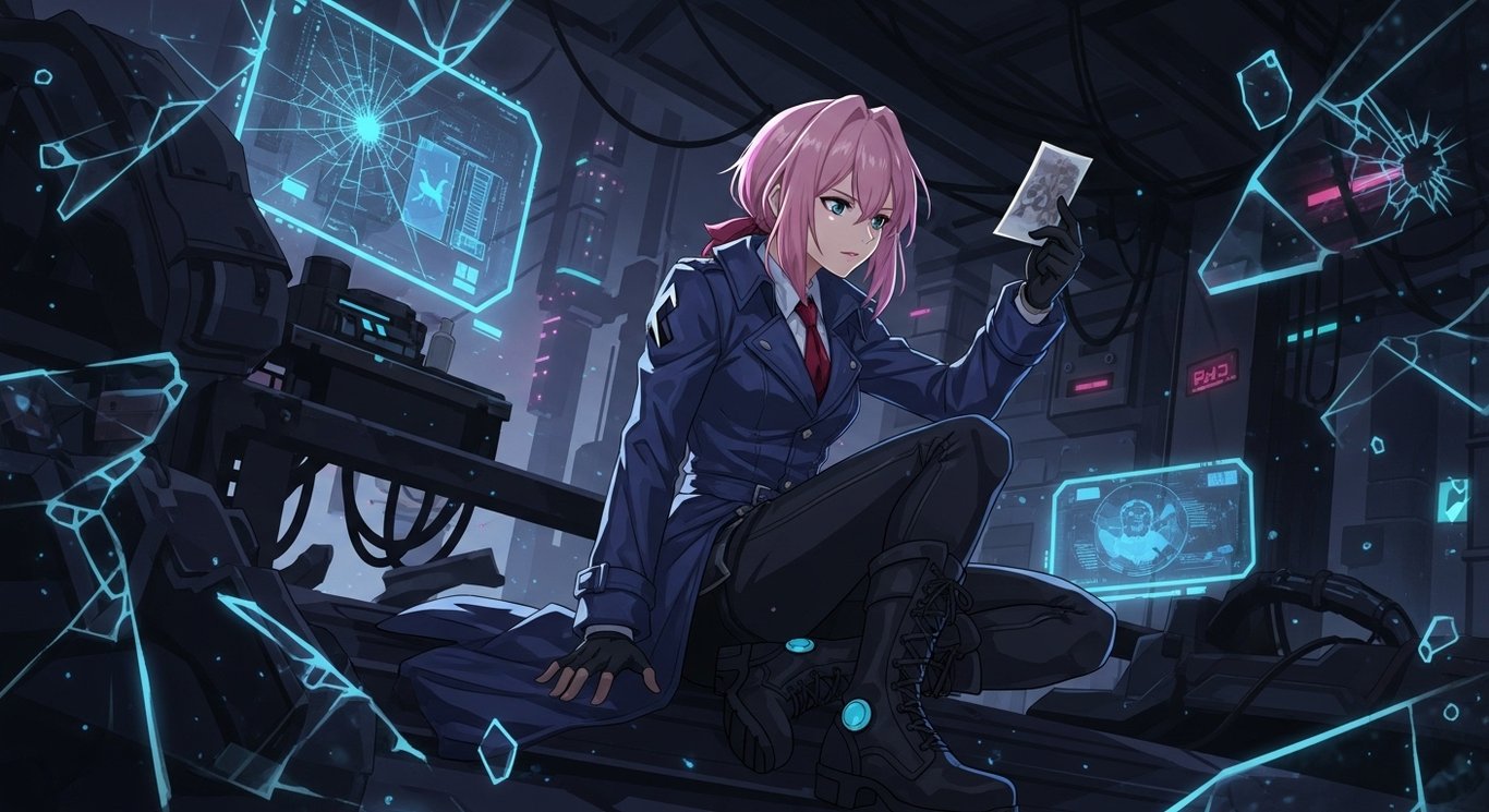 Cover art for Crime and "Androids", a detective scenario on AI Dungeon