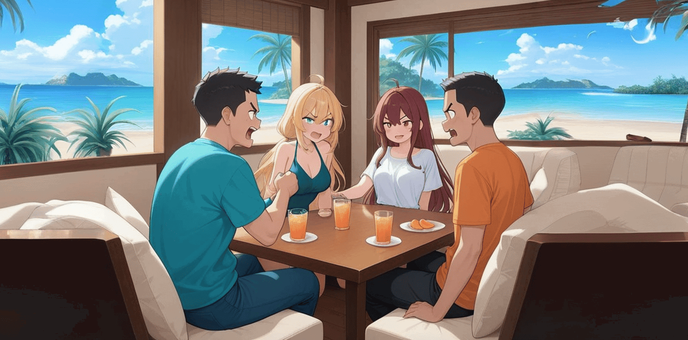 Cover art for ๐-๐๐ถ๐๐ ๐ฃ๐ฎ๐ฟ๐ฎ๐ฑ๐ถ๐๐ฒ, a comedy scenario on AI Dungeon