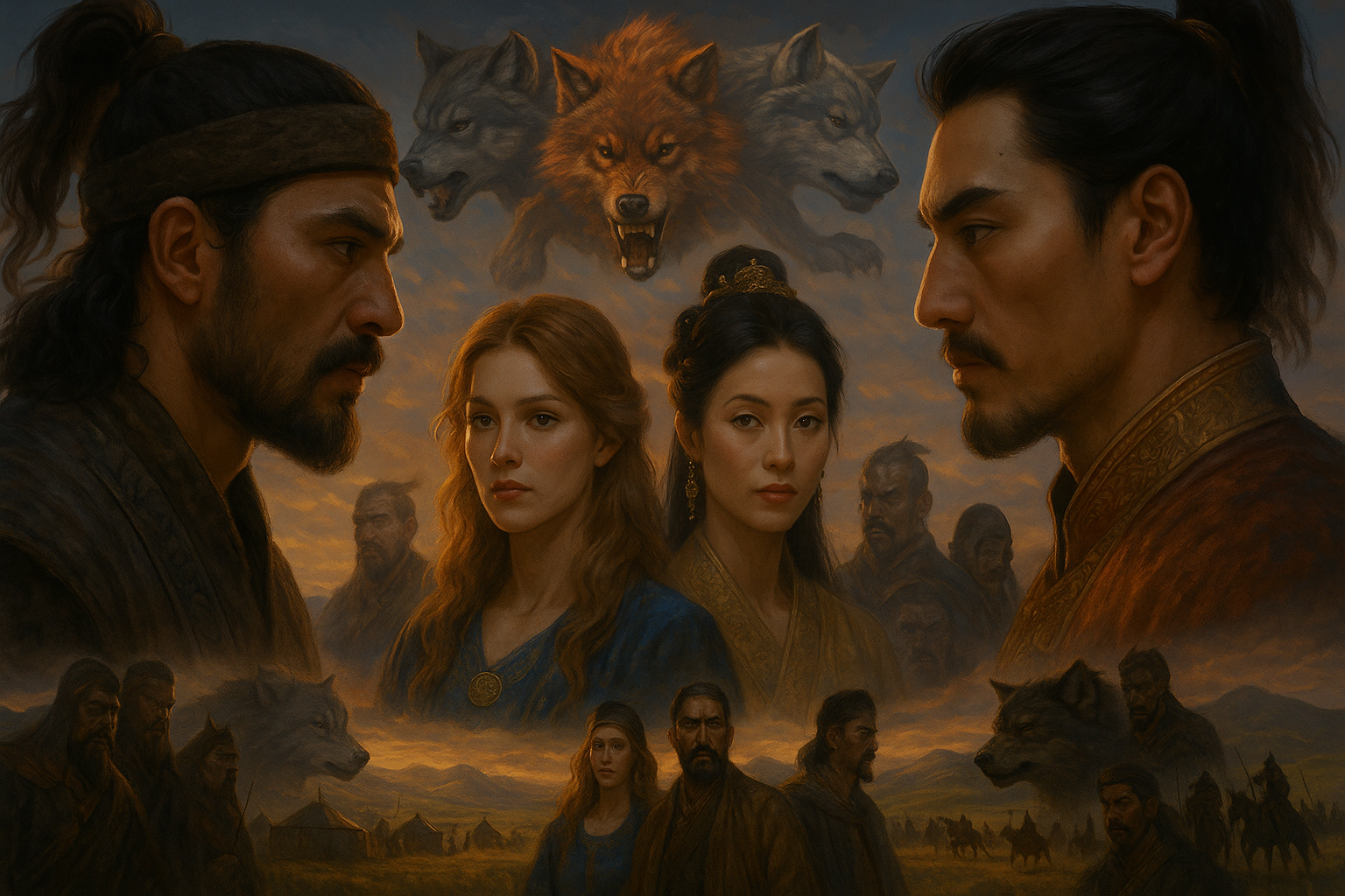 Cover art for Storm Among Steppe Wolves, a historical scenario on AI Dungeon