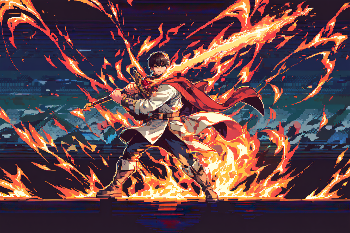 Cover art for Honor Reclaimed-Sword of Flame, a fantasy adventure on AI Dungeon